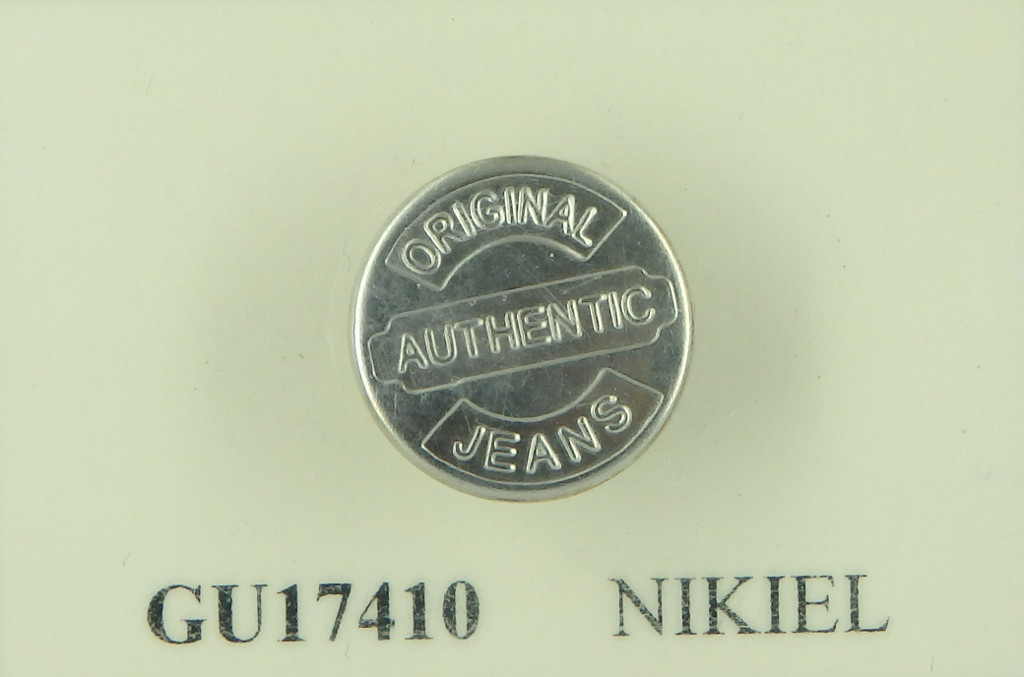 guzik 17mm nierdzewny AUTHENTIC stopka plastik