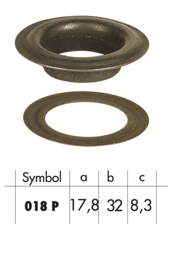 Oczko stalowe 17,8mm O18/P