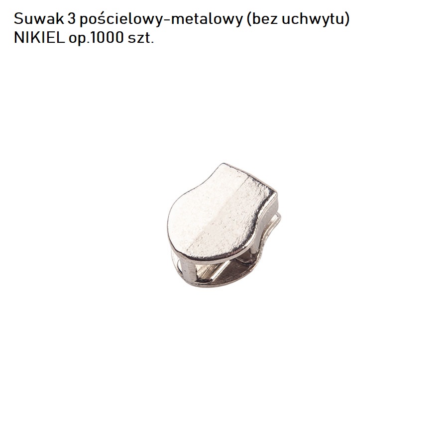 Suwak 3 bez blokady SPIRALA pościelowy metalowy