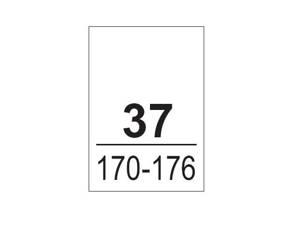 Wszywki koszulowe 37, 170-176