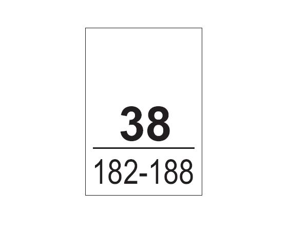 Wszywki koszulowe 38, 182-188