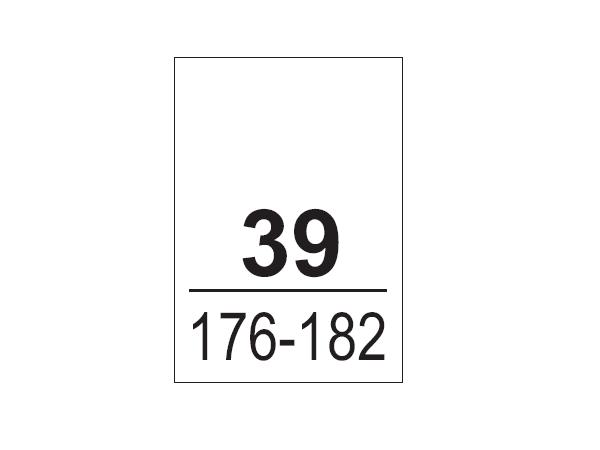 Wszywki koszulowe 39, 176-182