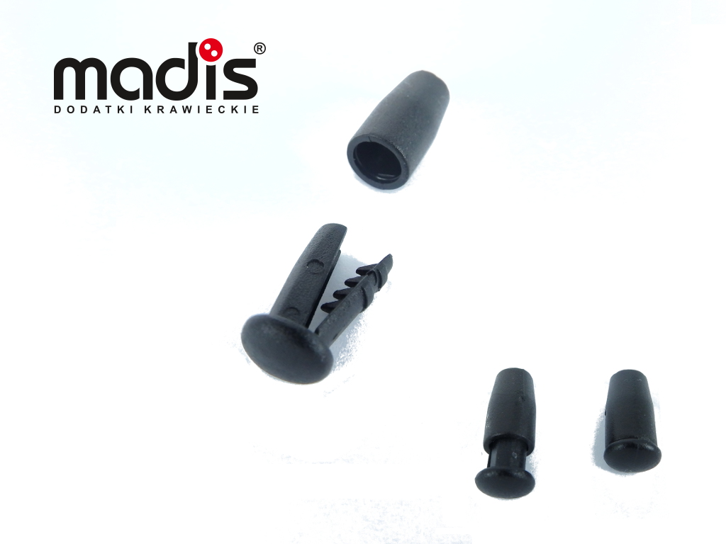 Końcówka do sznurka DAR + zatyczka