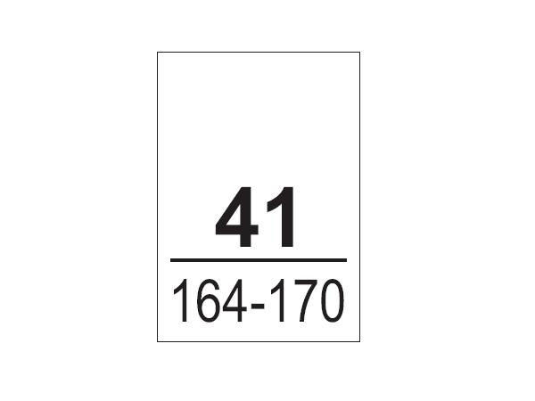 Wszywki koszulowe 41, 164-170