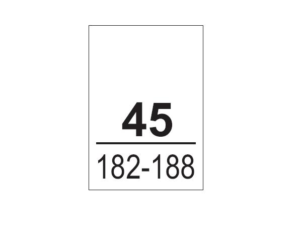 Wszywki koszulowe 45, 182-188