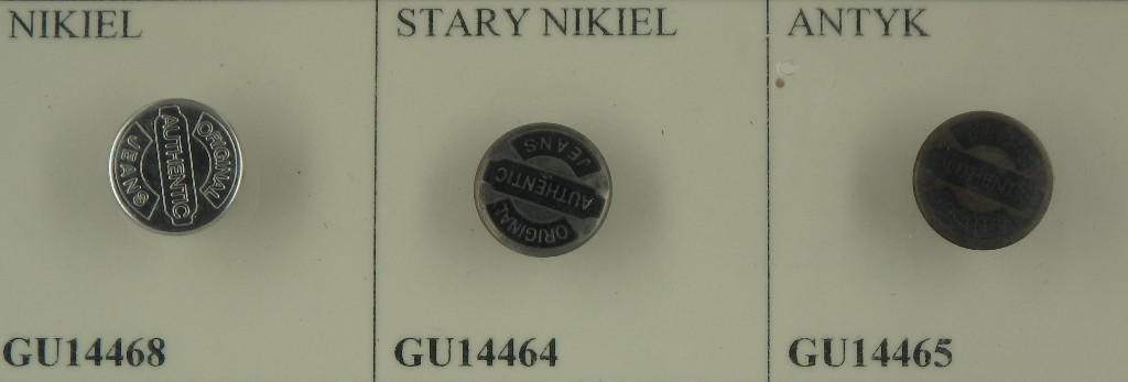 guzik 14mm nierdzewny AUTHENTIC stopka plastik