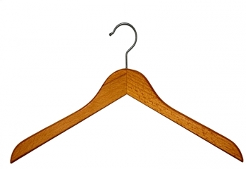 Wieszak drewniany bluzkowo-kurtkowy 50-141 płaski