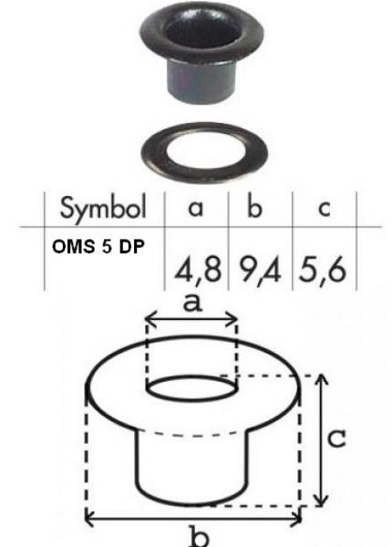 Oczko nierdzewne 05mm OMS05DP
