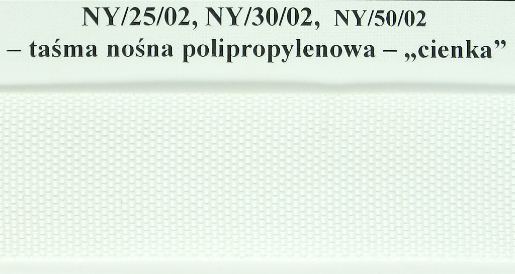 Taśma nośna NY/30/02