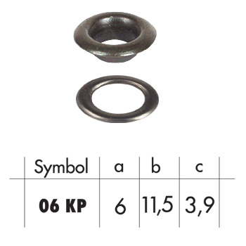 Oczko stalowe 06mm O06KP