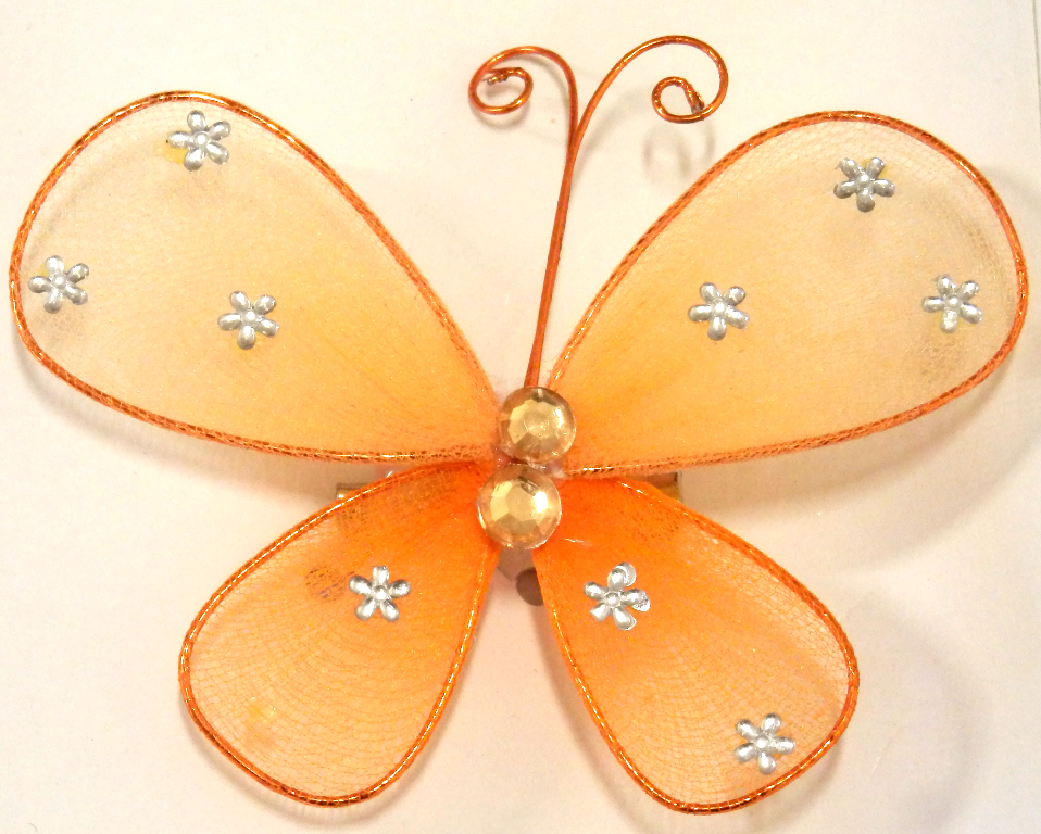 Ozdoba MOTYL na agrafkę