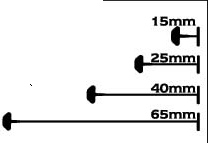 Nitki do metek STANDARD 50mm (120PPS)