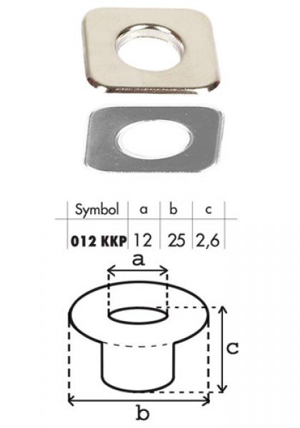 Oczko stalowe 12mm O12KKP