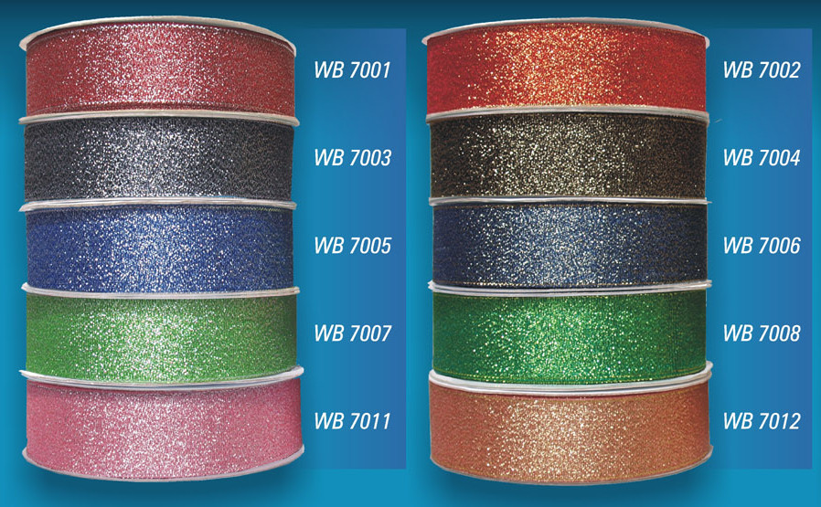 Wstążka 25mm brokatowa