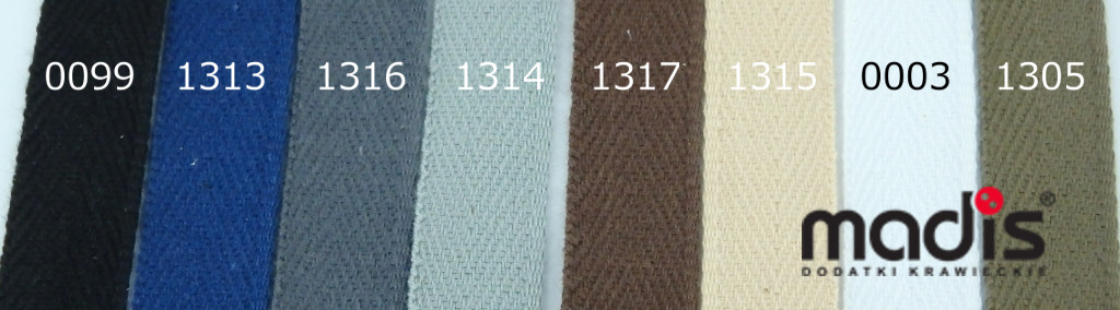 taśma odzieżowa spodniowa OB/16/05