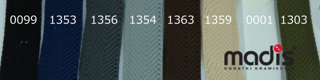 taśma odzieżowa spodniowa OP/16/05