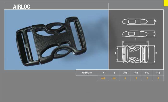 Klamry 40mm AIRLOC 40