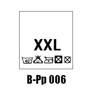 Wszywki przepis prania + rozmiar XXL, 40°C