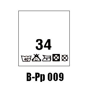 Wszywki przepis prania + rozmiar 34, 40°C