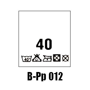 Wszywki przepis prania + rozmiar 40, 40°C