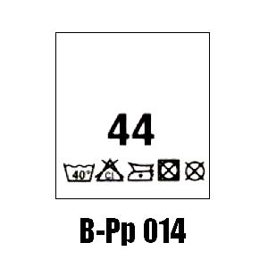 Wszywki przepis prania + rozmiar 44, 40°C