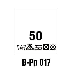 Wszywki przepis prania + rozmiar 50, 40°C