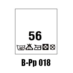 Wszywki przepis prania + rozmiar 56, 40°C