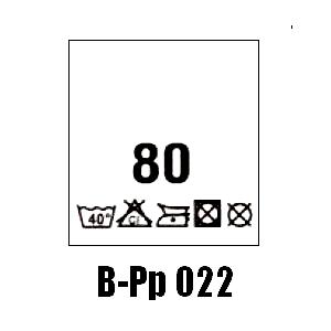 Wszywki przepis prania + rozmiar 80, 40°C