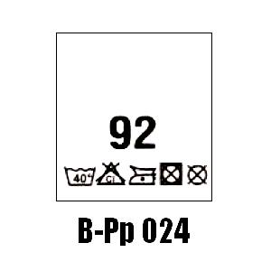 Wszywki przepis prania + rozmiar 92, 40°C