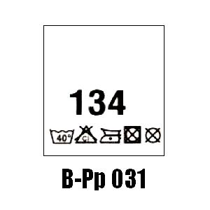 Wszywki przepis prania + rozmiar 134, 40°C