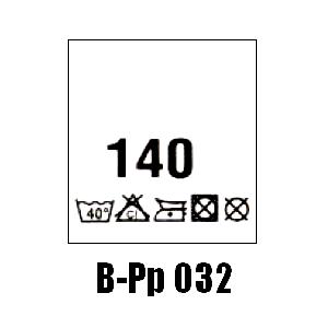 Wszywki przepis prania + rozmiar 140, 40°C