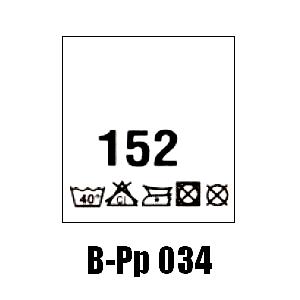 Wszywki przepis prania + rozmiar 152, 40°C