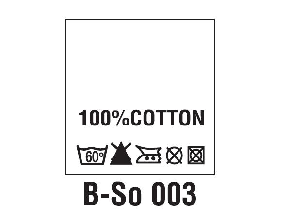 Wszywki surowcowo-ostrzegawcze 100% COTTON, 60°C