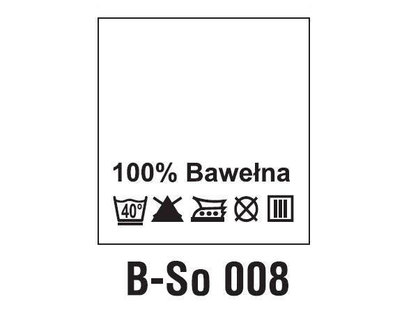 Wszywki surowcowo-ostrzegawcze 100% BAWEŁNA, 40°C