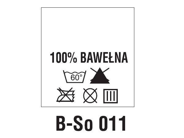 Wszywki surowcowo-ostrzegawcze 100% BAWEŁNA, 60°C