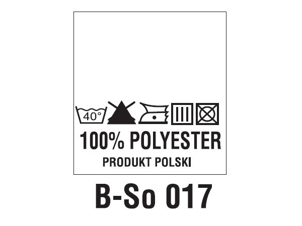 Wszywki surowcowo-ostrzegawcze 100% POLYESTER, 40°C