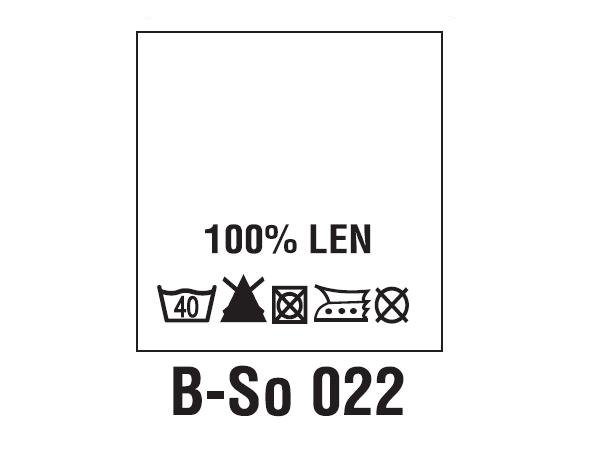 Wszywki surowcowo-ostrzegawcze 100% LEN, 40°C