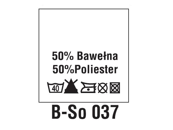 Wszywki surowcowo-ostrzegawcze 50% BAWEŁNA, 50% POLIESTER, 40°C
