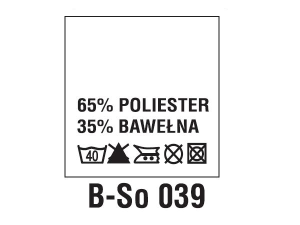 Wszywki surowcowo-ostrzegawcze 65% POLIESTER, 35% BAWEŁNA, 40°C