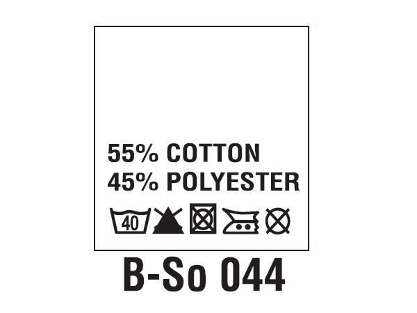 Wszywki surowcowo-ostrzegawcze 55% COTTON, 45% POLYESTER, 40°C