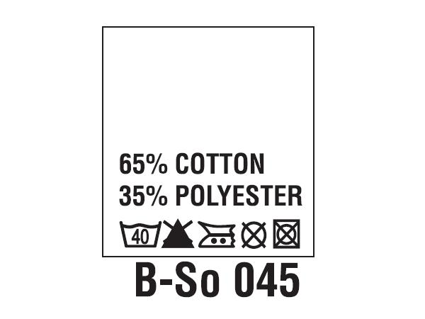 Wszywki surowcowo-ostrzegawcze 65% COTTON, 35% POLYESTER, 40°C
