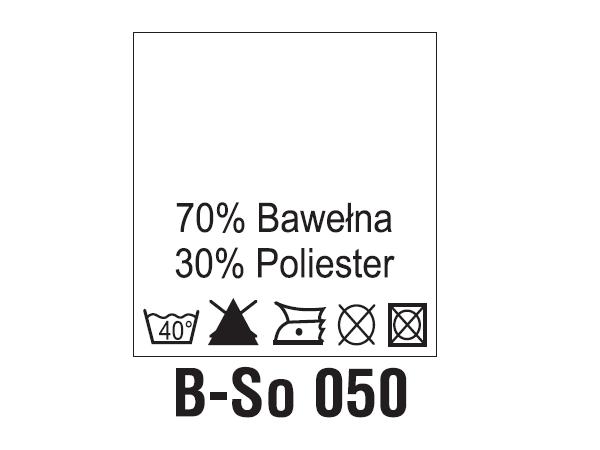Wszywki surowcowo-ostrzegawcze 70% BAWEŁNA, 30% POLIESTER, 40°C