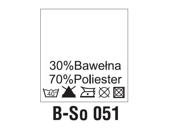 Wszywki surowcowo-ostrzegawcze 30% BAWEŁNA, 70% POLIESTER, 40°C