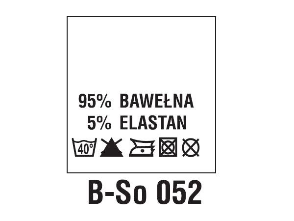 Wszywki surowcowo-ostrzegawcze 95% BAWEŁNA, 5% ELASTAN, 40°C