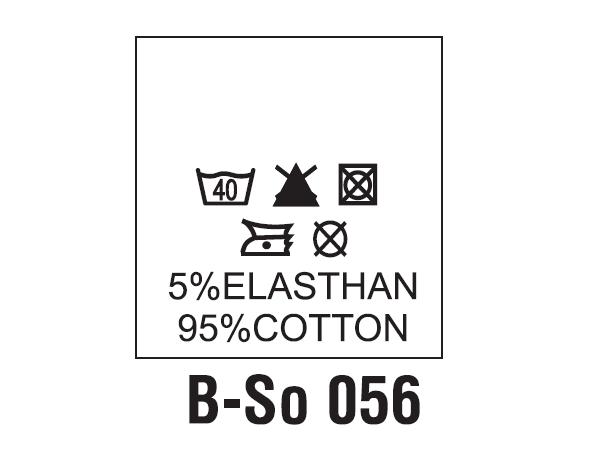 Wszywki surowcowo-ostrzegawcze 5% ELASTHAN, 95% COTTON, 40°C