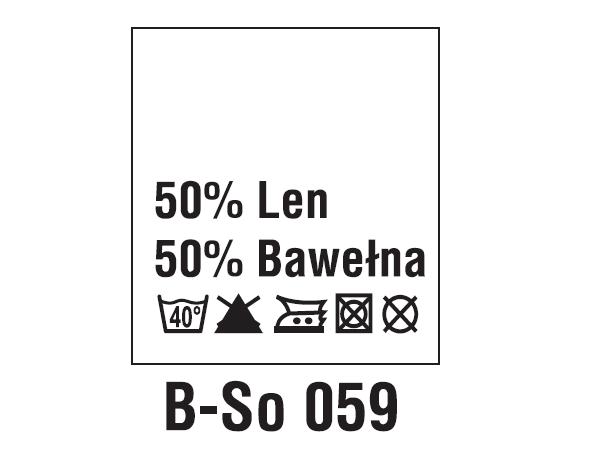 Wszywki surowcowo-ostrzegawcze 50% LEN, 50% BAWEŁNA, 40°C