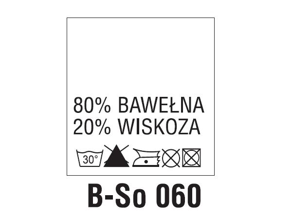 Wszywki surowcowo-ostrzegawcze 80% BAWEŁNA, 20% WISKOZA, 30°C