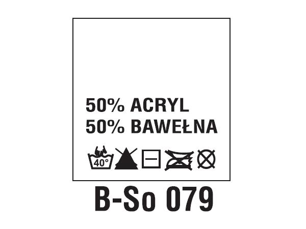 Wszywki surowcowo-ostrzegawcze 50% ACRYL, 50% BAWEŁNA, 40°C