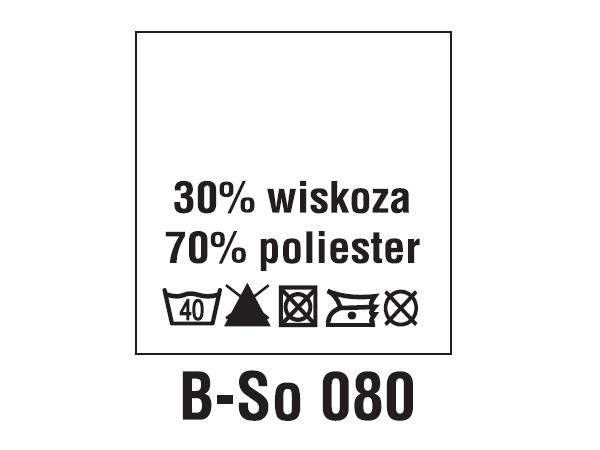 Wszywki surowcowo-ostrzegawcze 30% WISKOZA, 70% POLIESTER, 40°C