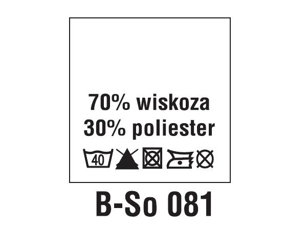 Wszywki surowcowo-ostrzegawcze 70% WISKOZA, 30% POLIESTER, 40°C